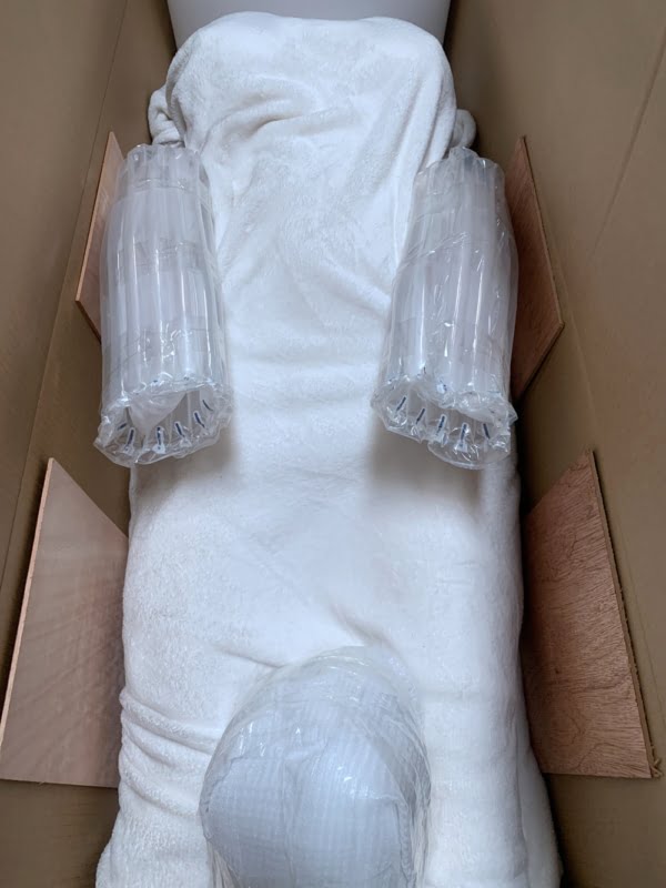 Pearl cotton and air column wrapped hands