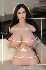 80cm Big Tits Torso Sex Doll – Miley